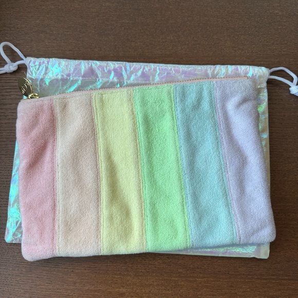 Stoney Clover Lane Rainbow Terry Flat Pouch - Picture 2 of 12
